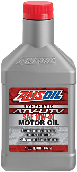 AMSOIL® 10W-40 Synthetic ATV/UTV Oil Bottle