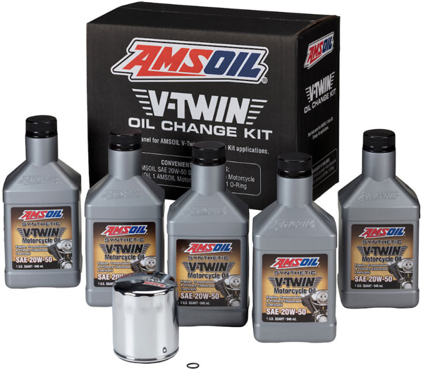 AMSOIL® V-Twin Oil Change Kit (HDMC) Bottle